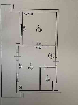 Продам 1 квартиру в центрі міста Бориспіль вул.Шевченка 23б-25в Бориспіль