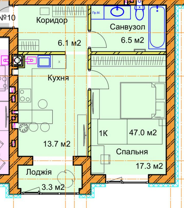 1 кімнатна квартира Рівне - зображення 2