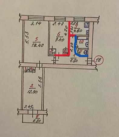Продаю 3-комнатную квартиру, ул. Черновола 9, Ингульский район Миколаїв - зображення 2
