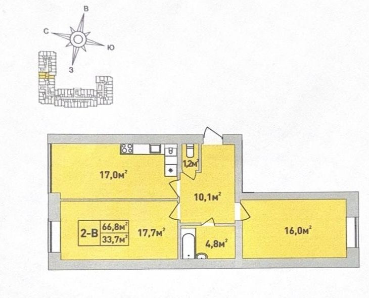 Двокімнатна квартира в ЖК Бізнес Класу «Центральний Преміум»! Ирпень - изображение 3