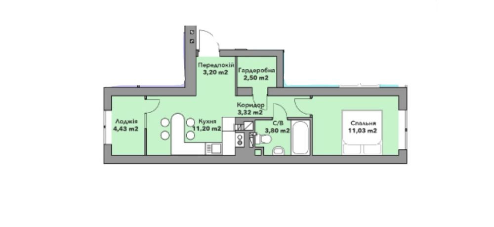 Терміново! Найдешевша квартира в новобудові з газом! Є укриття! Ірпінь - зображення 4