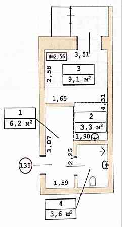 Квартира студія з ремонтом Гостомель