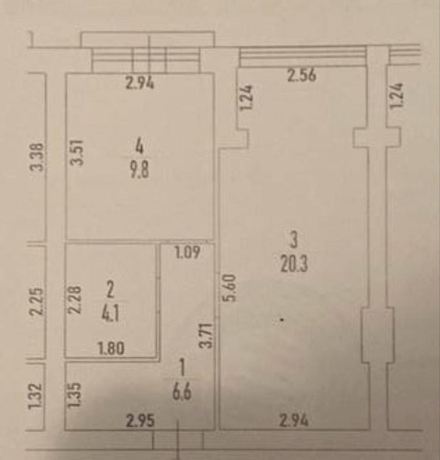 Однокімнатна з кухнею-вітальнею 20м2 та гардеробною! Круте планування Гостомель - изображение 8