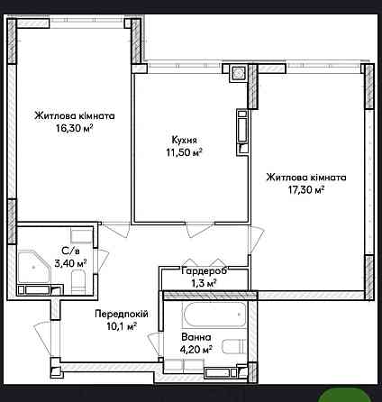 Топ ціна!Синергія Сіті! Двокімнатна квартира в зданому будинку! 64,1м2 Ирпень