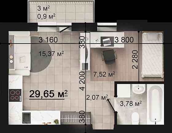 Квартири в РОЗТЕРМІНУВАННЯ до 3 років.БУЧА. ЖК клубного типу. Буча