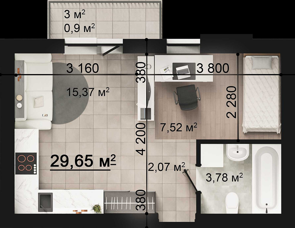 Квартири в РОЗТЕРМІНУВАННЯ до 3 років.БУЧА. ЖК клубного типу. Буча - зображення 2