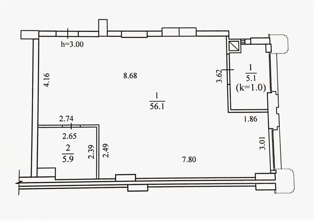 Продам 2-3К квартиру. Видовая. Центр, ЖК Женева Дніпро - зображення 4