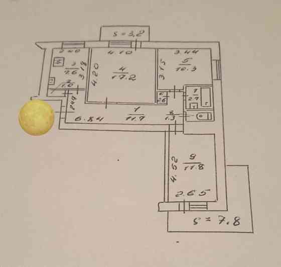 Продаж 3к квартири в цегляному будинку на 3 поверсі Суми