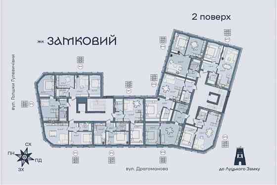 Продаж 1К квартири у ЖК Замковий від забудовника, можливе розтермінув Луцьк