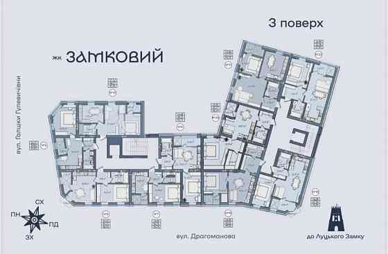 Продаж 1К квартири у ЖК Замковий від забудовника, можливе розтермінув Луцьк