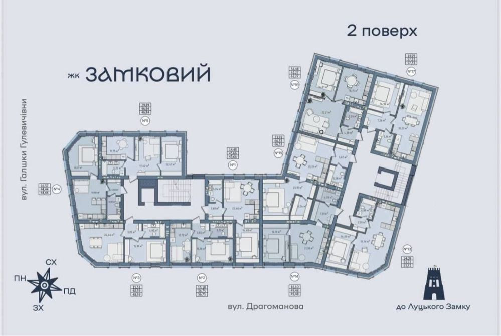 Продаж 1К квартири у ЖК Замковий від забудовника, можливе розтермінув Луцк - изображение 2