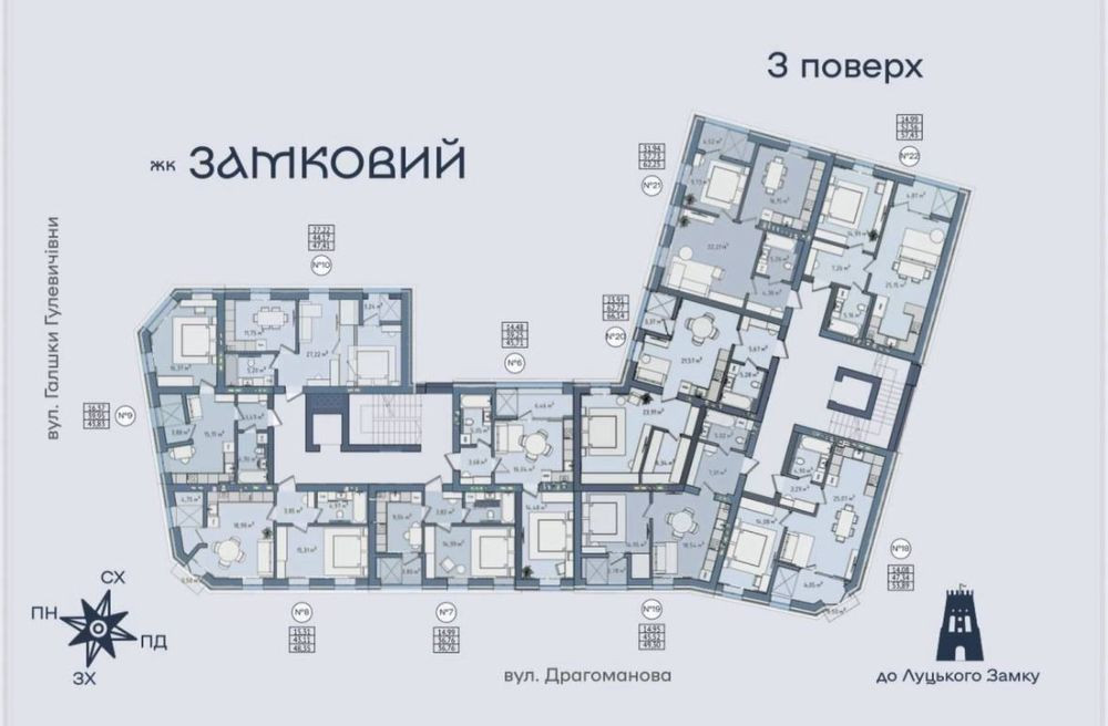 Продаж 1К квартири у ЖК Замковий від забудовника, можливе розтермінув Луцк - изображение 3