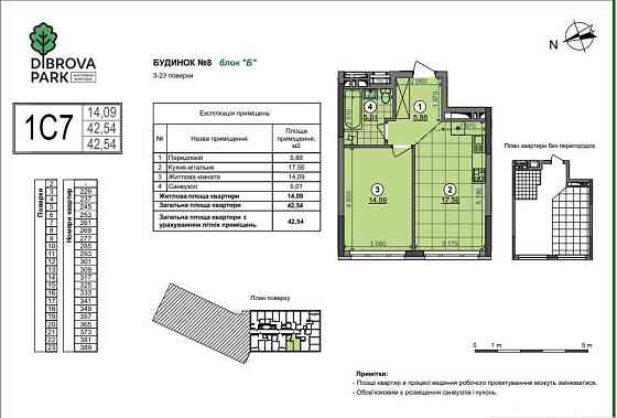 Вид з вікна у двір 1к квартира ЖК Діброва парк / Dibrova park Сирець Киев