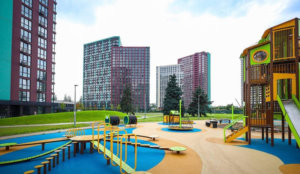 Вид з вікна у двір 1к квартира ЖК Діброва парк / Dibrova park Сирець Киев - изображение 2