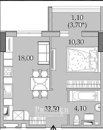 Продам 1 ком. квартиру ЖК Таировские сады 21.800$ Лиманка
