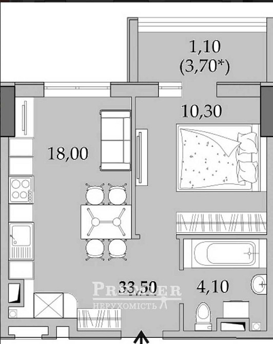 Продам 1 ком. квартиру ЖК Таировские сады 21.800$ Лиманка - изображение 2