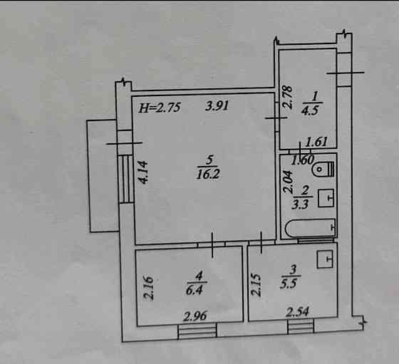 Прямий продаж 2-кімнатна квартира 37 м.кв. Виноградар Киев