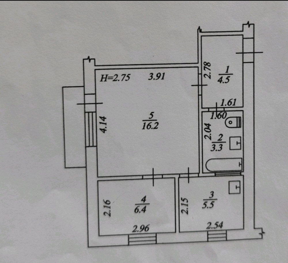 Прямий продаж 2-кімнатна квартира 37 м.кв. Виноградар Киев - изображение 6