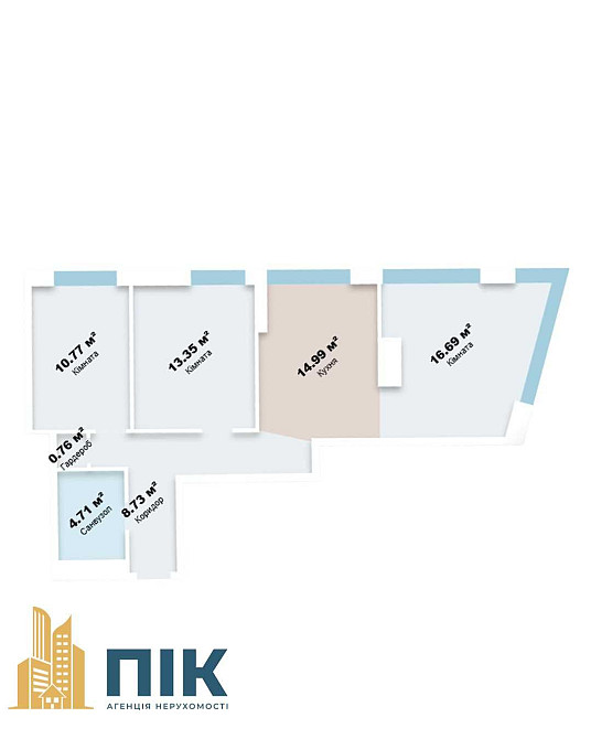 БЕЗ % - ЖК Terracotta  трикімнатна квартира з підземним паркінгом Киев - изображение 2