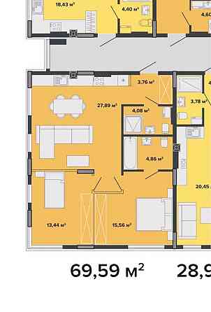 Квартира двокімнатна Святопетрівське (Києво-Свят.р-н)