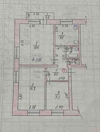 3-х кімнатна квартира (центр) Васильківка (Дніпропетровська обл.)