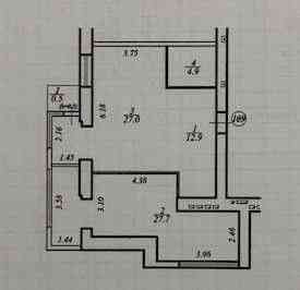 Продам квартиру ЖК Дніпровська Брама2, 2к, 73 кв.м, Власник Слобожанське