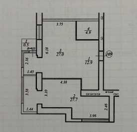 Продам квартиру ЖК Дніпровська Брама2, 2к, 73 кв.м, Власник Слобожанське - зображення 1