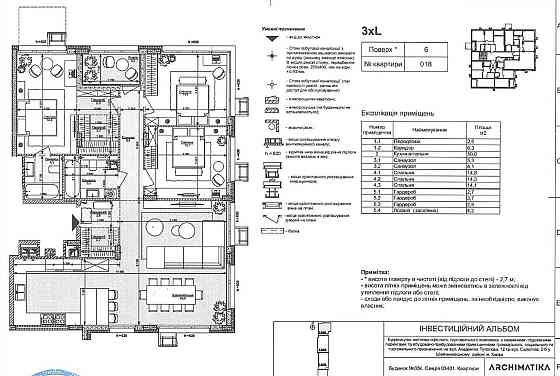 Від власника Без % комісії продаж 3к квартири 124,6 м² в ЖК Файна Таун Киев