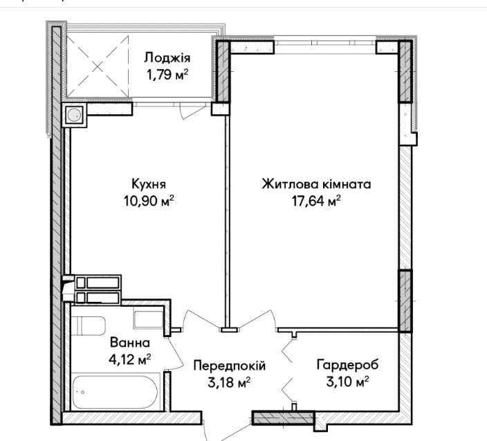 Купити однокімнатну квартиру! Індивідуальне газове опалення Ирпень - изображение 4