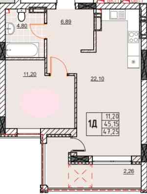 Простора квартира  в ЖК  River Port, за вигідною ціною!  Рівер Порт Ірпінь