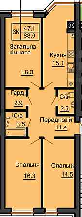 ‼️Продам‼️ 3к квартиру 83м2 ЖК Софія Резіденс & Резиденція Софіївська Борщагівка