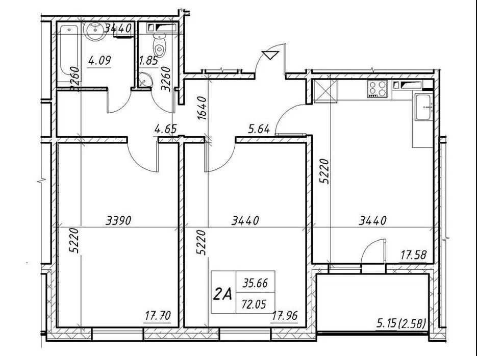 єОселя! Продаж 2к квартира ЖК Навігатор 2 вул Коноплянська 22А Оболонь Київ - зображення 2