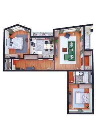 СМ 3-х елітна новобудова в центрі м. Чернівці ОК Шептицького 7. Чернівці