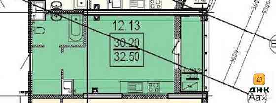 Золотой Берег. ЖК Посейдон. Однокомнатная квартира. Прямой вид моря. Одесса