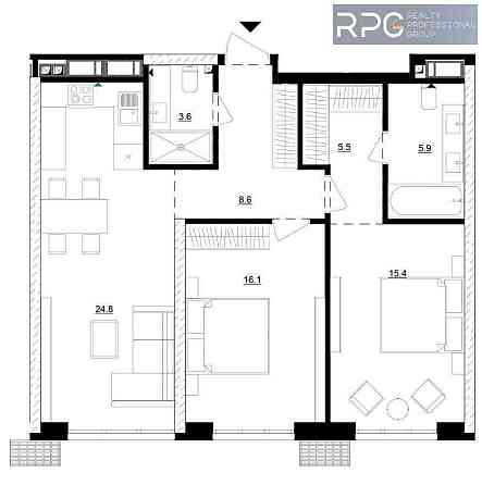 БЕЗ % Продаж 2-к квартири в ЖК “Русанівська Гавань” з видом на Дніпро Киев