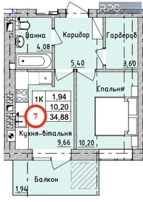 Без комісії! Продається 1к квартира 34,88м² ЖК Бургундія 3, м. Ірпінь Ирпень - изображение 2