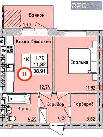 ТОП! Без %! Продаж 1к кваритири 38,91м² вул. Г.Сковороди, м. Ірпінь Ирпень