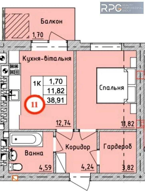 ТОП! Без %! Продаж 1к кваритири 38,91м² вул. Г.Сковороди, м. Ірпінь Ирпень - изображение 2