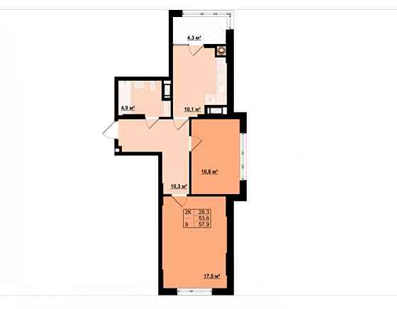 Продаю 2 кім. квартиру ЖК Імперія 2 / Кобилянської Ивано-Франковск