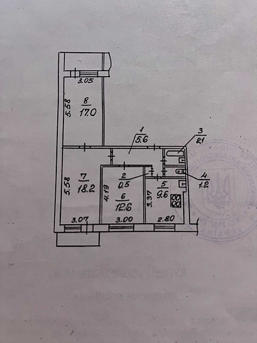 Продаж 3к квартири пров. Штабний ж/м Перемога 6 набережна яхт-клуб січ Днепр - изображение 8