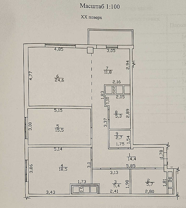 Гольфстрим, 2к 105м с кухней 36м. Полная комплектация. Паркинг в цене. Одесса - изображение 4