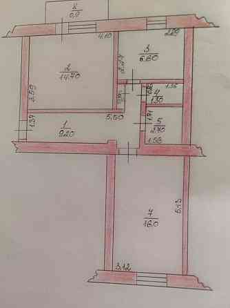 ПРОДАМ Двохкімнатну квартиру, 3 етаж м.Берестин (м.Красноград) 