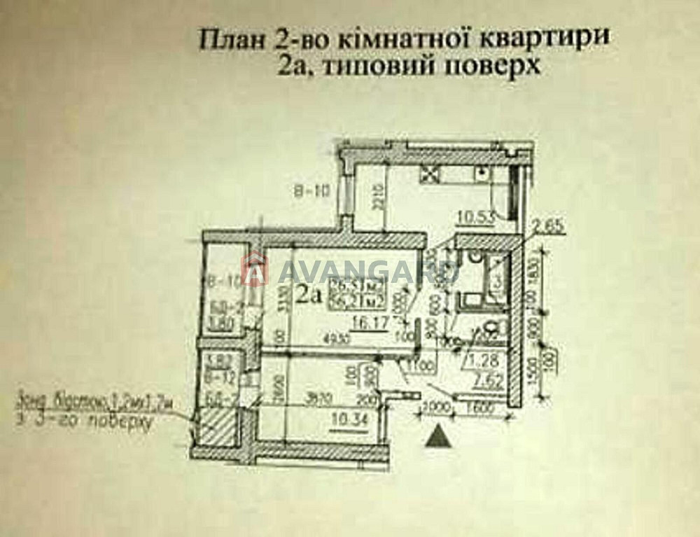 2-кімнатна квартира 58м2 в новому будинку Черкаси - зображення 3