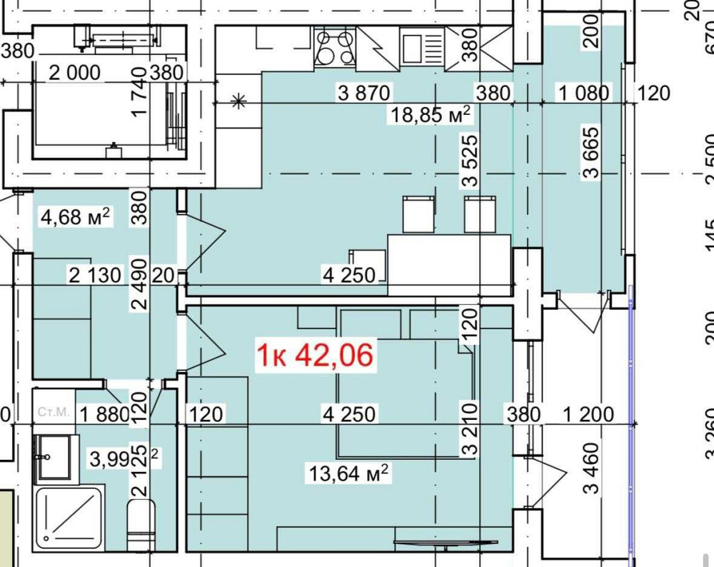 Однокімнатна квартира в Коломиї Коломия - зображення 1