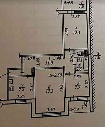 3 кім ЧЕШКА в багатоповерхівці район КАРАВАН (709094) Дніпро