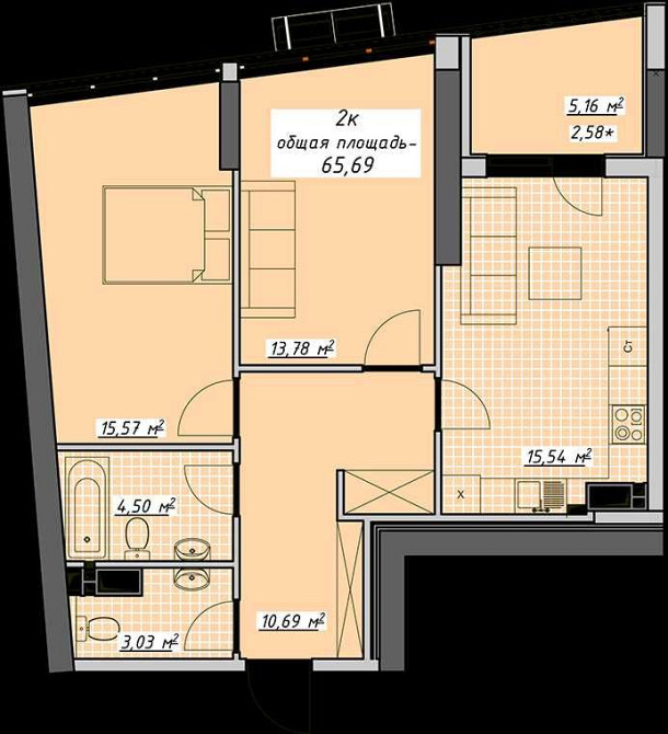 Квартира в Аркадії в зданому ЖК Атмосфера. Перша лінія моря Одесса - изображение 3