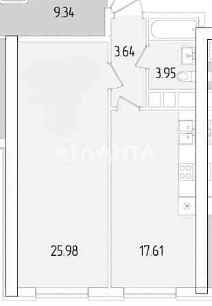 У продажу однокімнатна квартира в 61 Перлині. 980 $ за кв метр! Одесса