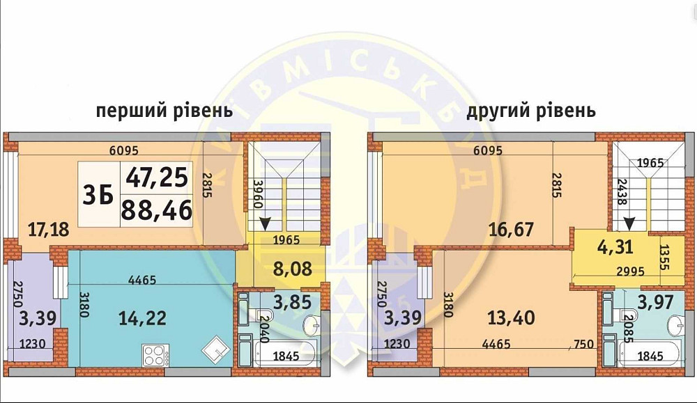 Продам 3-х кімнатну, дворівневу кв.   88,46 кв. м. в ЖК Урлівський 1 Киев - изображение 5