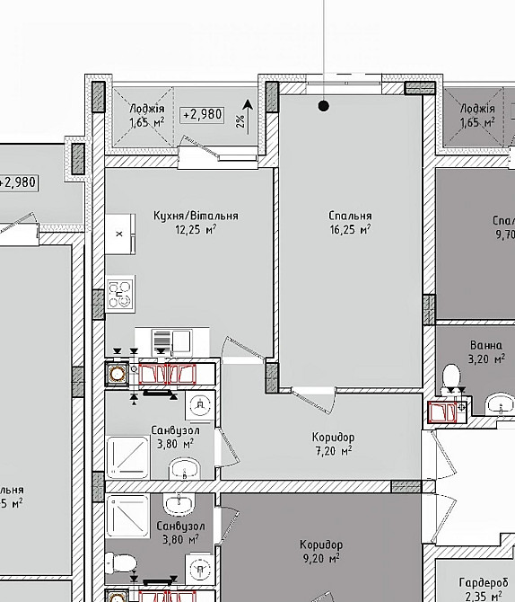 Продаж однокімнатної квартири в новобудові. Солонка. Солонка (Львівська обл.) - зображення 2