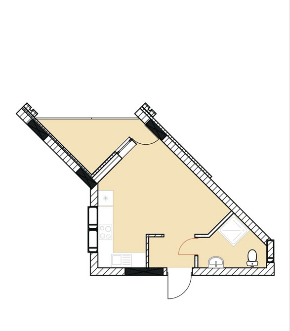 Квартира у зданому будинку Під ДержПрогр Можна податок 2%. Без комісії Ірпінь - зображення 2